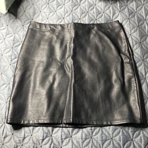 Faux Leather Mini Skirt
